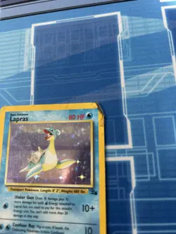 Pokemon TCG Lapras Fossil 10/62 Holo Rare HP . - Image 3