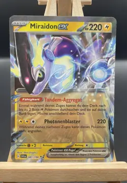 Pokemon Karte: Miraidon ex 081/198 Karmesin Purpur Double Rare Near Mint Deutsch - Image 1