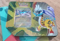 Pokemon TCG Paradox Destinies Tin-Raging Bolt EX 5 Booster Packs - NEW SEALED! - Image 1