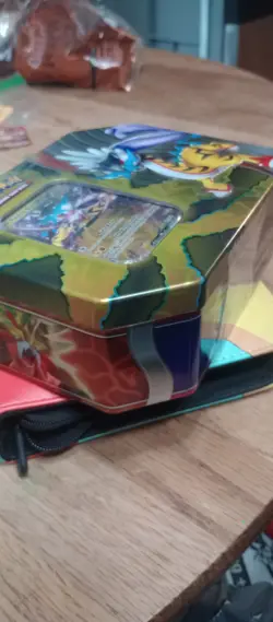 Pokemon TCG Paradox Destinies Tin-Raging Bolt EX 5 Booster Packs - NEW SEALED! - Image 2