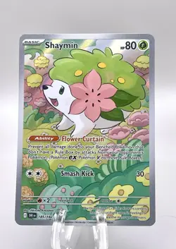 Shaymin 185/182 IR Illustration Rare Holo Pokemon 2025 Destined Rivals NM - Image 1