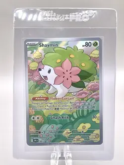 Shaymin 185/182 IR Illustration Rare Holo Pokemon 2025 Destined Rivals NM - Image 3