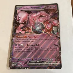 JUMBO Team Rocket's Mewtwo ex Oversized SVP205 Destined Rivals Promo Pokemon NM - Image 1