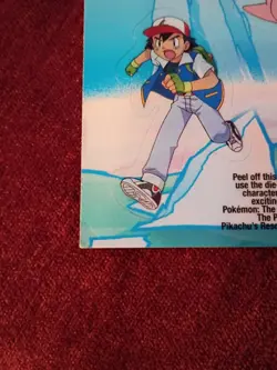 2000 Topps Pokemon Movie Sticker Ash And Slow King 👑 - Image 2