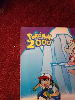 2000 Topps Pokemon Movie Sticker Ash And Slow King 👑 - Image 3