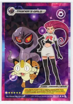 POKEMON TEAM UP TRAINERS - JESSIE - MEOWTH & ARBOK * CRACKED ICE HOLO* - Image 1