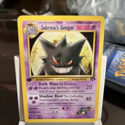 Pokemon TCG Sabrina's Gengar Gym Challenge 29/132 Non-Holo Rare LP - Image 5