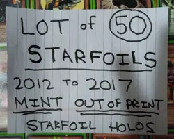 YUGIOH: "LOT of 50 STAR FOILS" - MINT BOXED - ALL STARFOIL! - ALL OUT OF PRINT! - Image 2