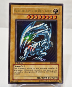 SPANISH Blue-Eyes White Dragon BIK-S001 Ultra Rare 1st Edition Yugioh 7927 - Image 1