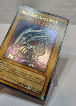 SPANISH Blue-Eyes White Dragon BIK-S001 Ultra Rare 1st Edition Yugioh 7927 - Image 3