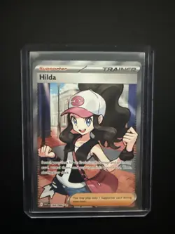 Hilda 164/086 Full Art Ultra Rare White Flare Holo Pokemon TCG Card - Image 1