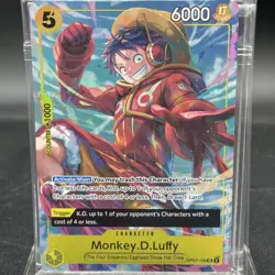 One Piece - Monkey D. Luffy - Alt Art Promo Card - SR - OP07-109 - NM Sealed - Image 1