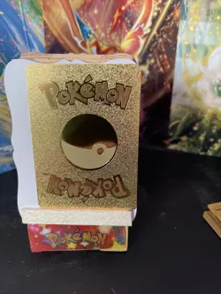 Custom Pokemon Gold Foil Card ESPEON & DEOXYS GX ??Fan Art? Card - Image 5