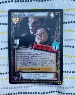 Buffy CCG TCG Angel's Curse Ultra Rare Foil Card #121 Wrath of Angelus 1st Print - Image 1
