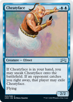 Cheatyface Unsanctioned NM Blue Uncommon MAGIC THE GATHERING MTG CARD ABUGames - Image 1