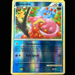 Pokemon TCG Slowpoke 66/90 Reverse Holo Undaunted Light Play LP Card - Image 1