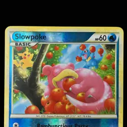 Pokemon TCG Slowpoke 66/90 Reverse Holo Undaunted Light Play LP Card - Image 2