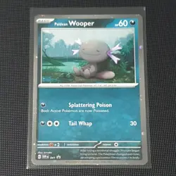 Paldean Wooper SVP041 Black Star Promo Scarlet & Violet Holo Pokemon Card - Image 1