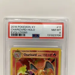 Pokemon TCG 2016 XY Evolutions 11/108 Charizard Holo Rare Card PSA 8 - Image 2