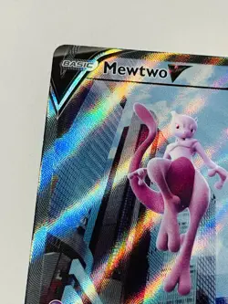Pokemon GO TCG Mewtwo V 072/078 Alternate Alt Full Art Holo Foil NM Card 2022 - Image 4