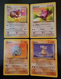 Pokemon TCG Jungle 4-Card Common Bundle Mint/Near-Mint Condition - Image 1
