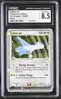 CGC 8.5 Latios ex 2003 EX Dragon 94/97 Holo Pokemon Card - Image 1