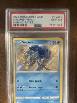 Suicune SV022/SV122 Shining Fates: Shiny Vault Holo PSA 10. Pokemon card - Image 3