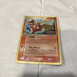 2006 Pokemon BLAZIKEN Ex Power Keepers REVERSE HOLO Gold Foil STAMPED Card 5/108 - Image 4