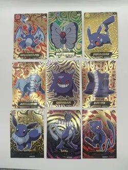 Pokemon Crystal Card Collection Cards Shadowless 1-9 - Image 1