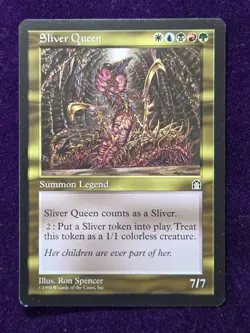 mtg Sliver Queen Stronghold (STH #129) NM/LP Condition English non-foil - Image 1