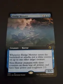 Sludge Monster (Extended Art) Innistrad: Midnight Hunt 340 Near Mint MTG - Image 1