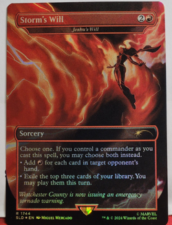 MTG Storm's Will - Jeska's Will (Rainbow Foil) NM Marvel Secret Lair 1744 Magic - Image 4