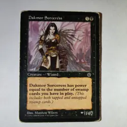 MTG Dakmor Sorceress from Portal: Second Age! Heavily played - Image 1