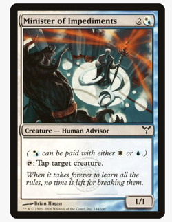 Minister of Impediments - Dissension DIS PLAYSET (x4) Magic the Gathering NM/LP - Image 1