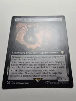 Shelob, Dread Weaver (Extended Art) LTC-112 Commander Lord of the Rings NM+ mtg - Image 2