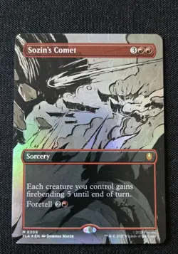 MTG - Sozin's Comet - Borderless FOIL - Avatar The Last Airbender NM Mythic #309 - Image 1