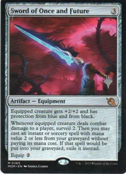 MTG: March of the Machine: Promo Pack Sword of Once and Future: LP Condition - Image 1