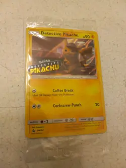 Pokemon 2019 Black Star Promo SM190 DVD Stamped Holo Detective Pikachu Sealed - Image 1