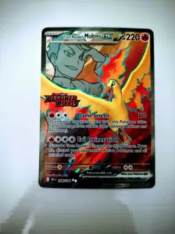 Pokemon Team Rocket's Moltres EX Full Art Destined Rivals Stamped Promo 208/182 - Image 2