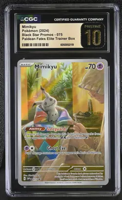 2024 Pokemon Black Star Promos Mimikyu #075 CGC 10 PRISTINE - Image 1