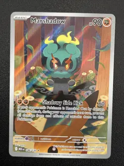 Pokemon TCG Mega Evolution Marshadow 146/132 IR Illustration Rare NM Near Mint - Image 1