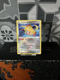 Pokemon TCG Radiant Jirachi Silver Tempest 120/195 Holo Radiant Rare - NM - Image 1