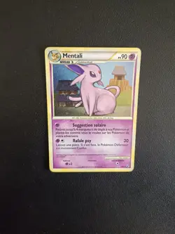 Carte Pokemon Mentali 2/90 Holo HGSS Indomptable FR - Image 1