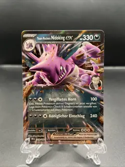 Pokemon Team Rockets Nidoking 119/182 Ewige Rivalen Near Mint Deutsch - Image 1