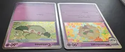 Cottonee MEP 018 Whimicott MEP 019 Cosmo Promo set Phantasmal Flames Pokemon NM - Image 3