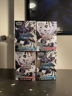 Pokemon Black Bolt & White Flare Lot of 4 Booster Bundles New Factory Sealed - Image 1