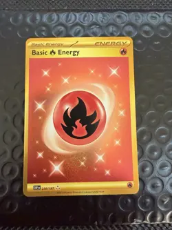 Pokemon TCG Gold Fire Basic Energy 230/197 Obsidian Flames - Image 1