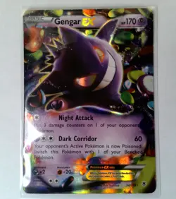 Gengar EX 34/119 Rare Pokemon TCG Phantom Forces Psychic - Image 1