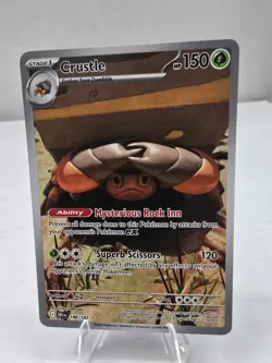 Pokemon Card TCG: - Crustle 186/182 - Destined Rivals Illustration Rare - NM - Image 1