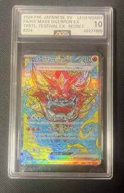 2024 PM SV Hearthflame Mask Ogrepon EX Terastal Festival Card - Image 2